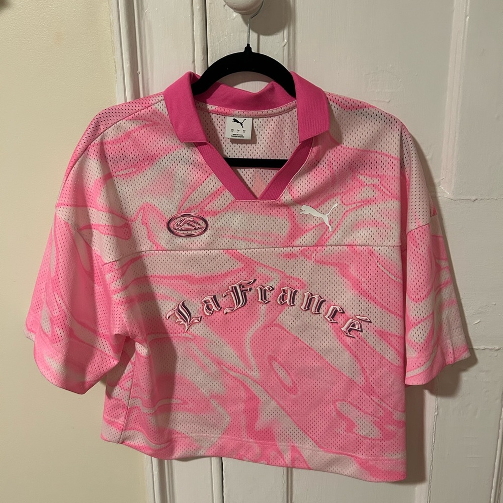 La France x Puma cropped jersey
